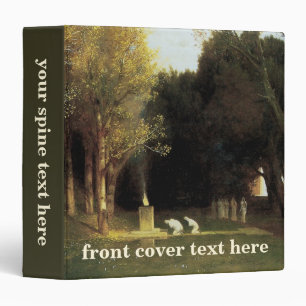 The Sacred Wood by Arnold Bocklin, Vintage Art Binder