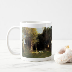 The Sacred Wood by Arnold Bocklin, Vintage Art Coffee Mug