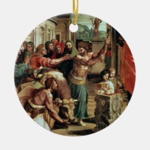 The Sacrifice at Lystra (cartoon for the Sistine C Ceramic Ornament