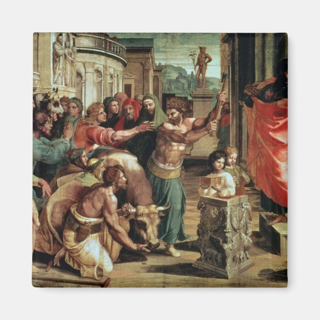 The Sacrifice at Lystra (cartoon for the Sistine C Magnet (Front)