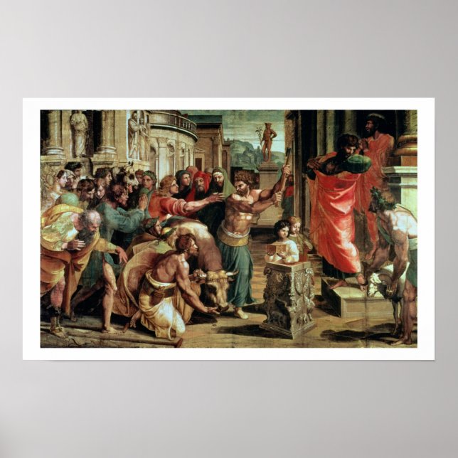 The Sacrifice at Lystra (cartoon for the Sistine C Poster (Front)