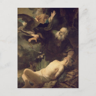 The Sacrifice of Abraham, 1635 Postcard
