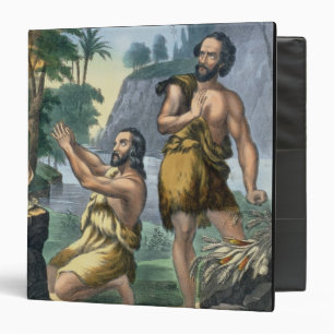 The Sacrifice of Cain and Abel, from a bible print Binder