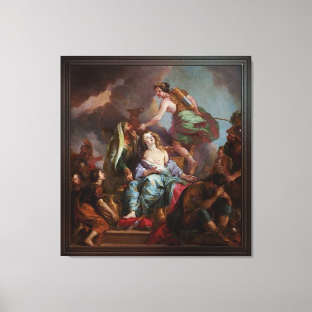 The Sacrifice of Iphigenia by Charles de La Fosse Canvas Print (Front)