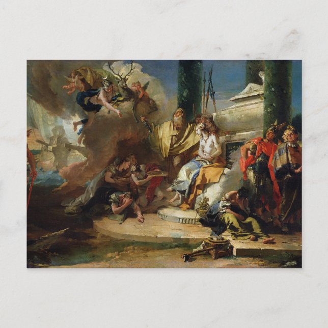 The Sacrifice of Iphigenia Postcard (Front)