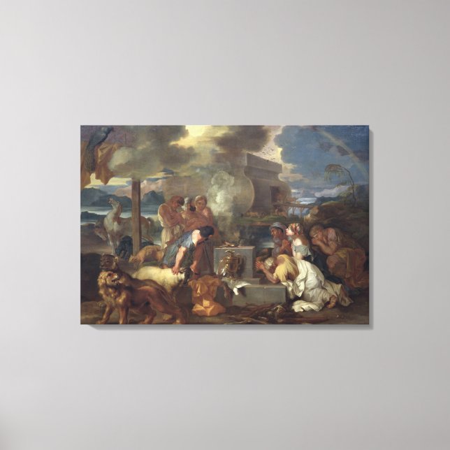 The Sacrifice of Noah, c.1640 Canvas Print (Front)