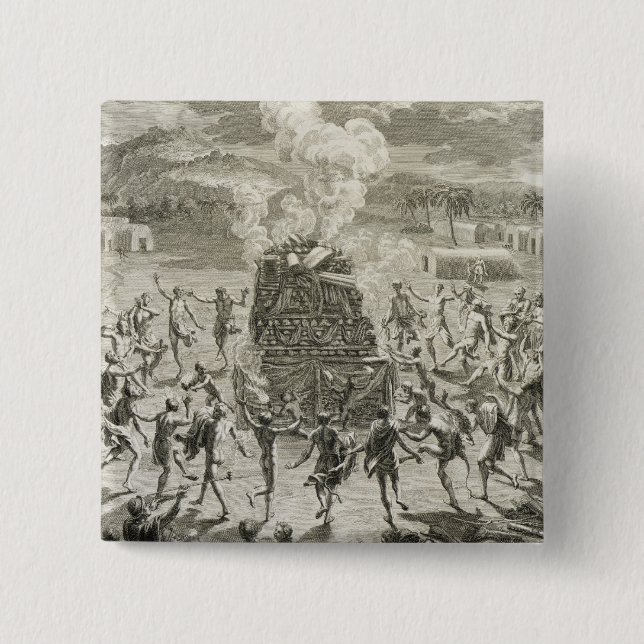 The Sacrifice to Quitchi-Manitou, or The Great Spi Button (Front)