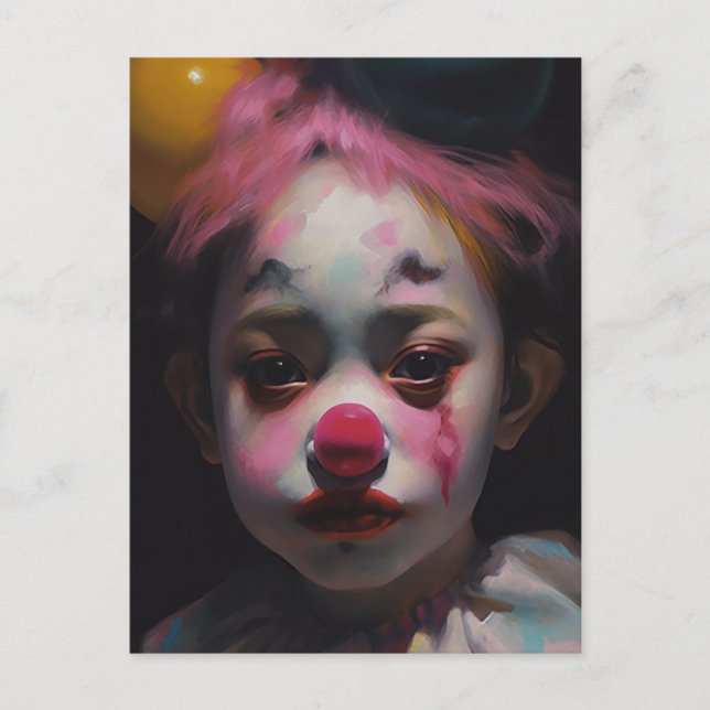 The Sad Clown Postcard (Front)