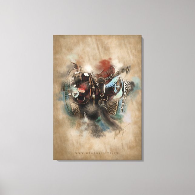 The Saddle - Wrapped Canvas Print (Front)
