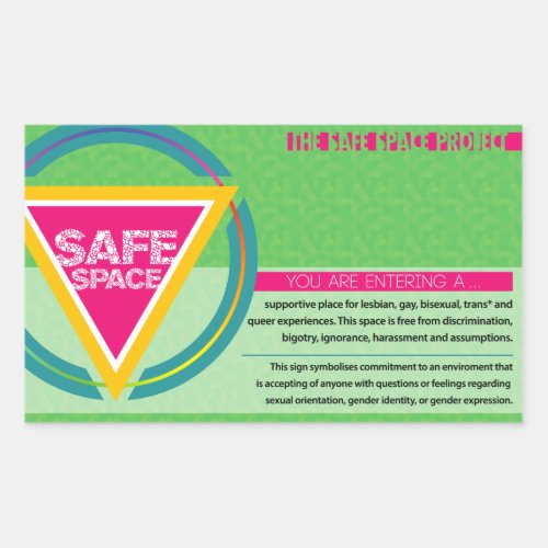 The Safe Space Project Rectangular Sticker