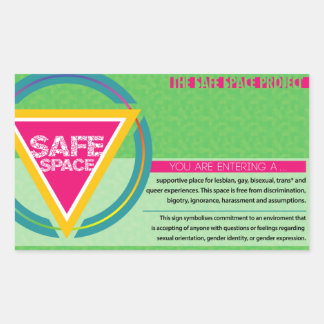 The Safe Space Project Rectangular Sticker