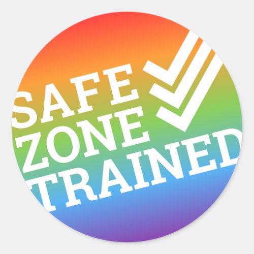 The Safe Zone Project "Trained" Sticker The Safe Zone Project "Trained" Sticker