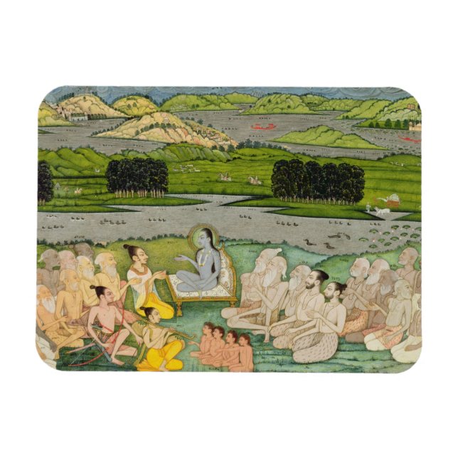 The sage Shuku Deva addressing King Parikshit & a Magnet (Horizontal)