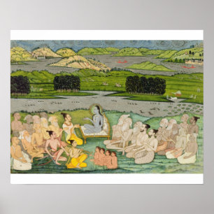 The sage Shuku Deva addressing King Parikshit & a Poster