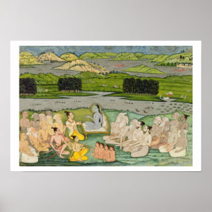 The sage Shuku Deva addressing King Parikshit & a Poster