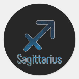 The Sagittarius Constellation - Galaxy Classic Round Sticker
