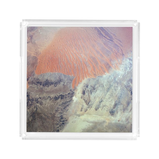 The Sahara Desert In Algeria, North Africa. Acrylic Tray (Front)