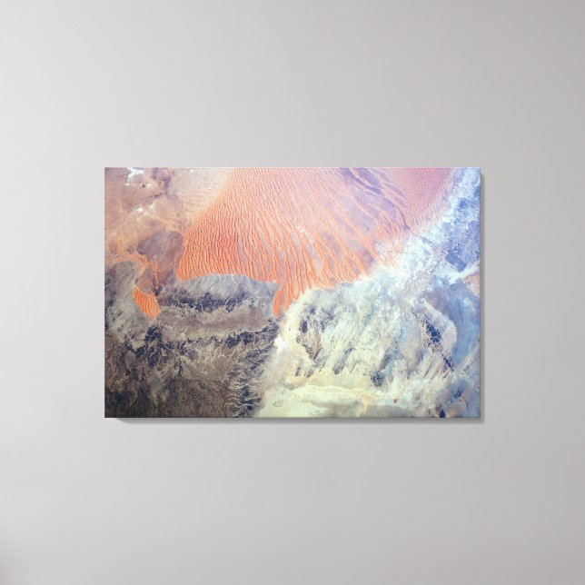 The Sahara Desert In Algeria, North Africa. Canvas Print (Front)