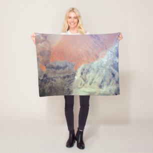 The Sahara Desert In Algeria, North Africa. Fleece Blanket