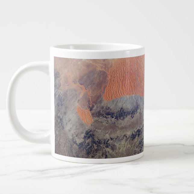 The Sahara Desert In Algeria, North Africa. Giant Coffee Mug (Left)