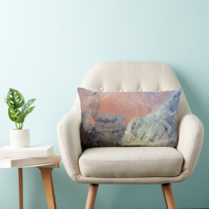 The Sahara Desert In Algeria, North Africa. Lumbar Pillow