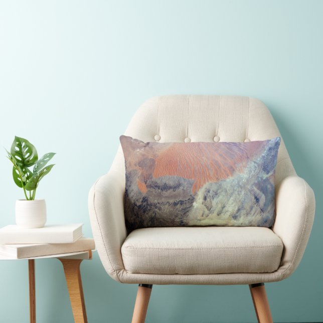 The Sahara Desert In Algeria, North Africa. Lumbar Pillow (Chair)