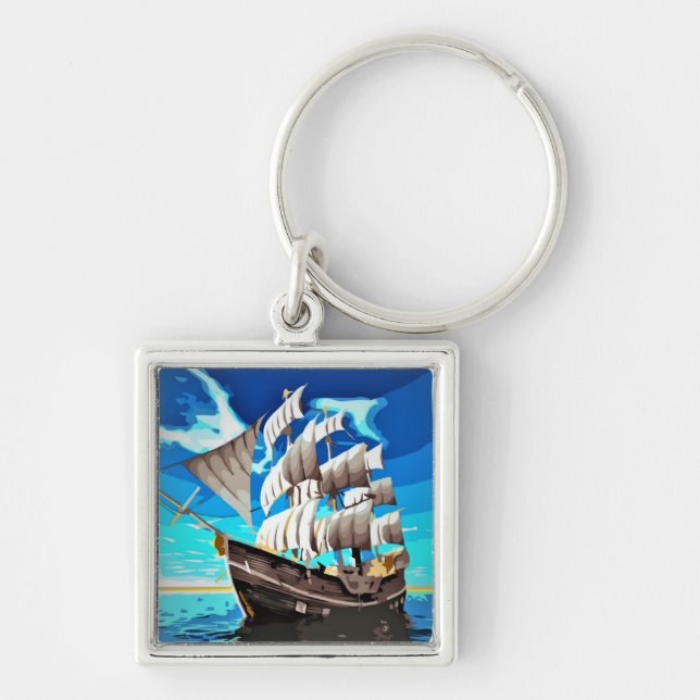 The Sailor's Voyage Keychain (Front)