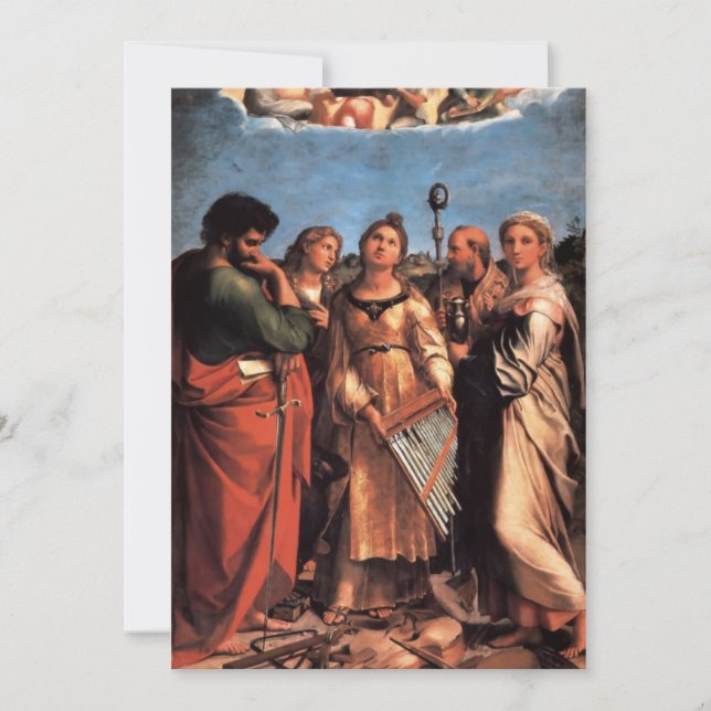 the Saint Cecilia Altarpiece Invitation (Front)