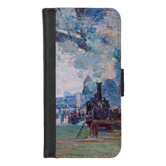 The Saint-Lazare Station, Monet iPhone Wallet Case (Front)