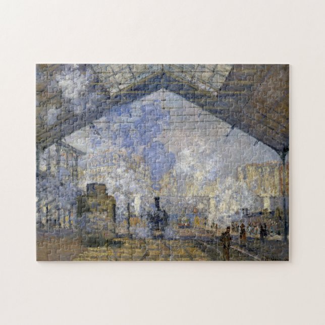 The Saint-Lazare Station, Monet Jigsaw Puzzle (Horizontal)