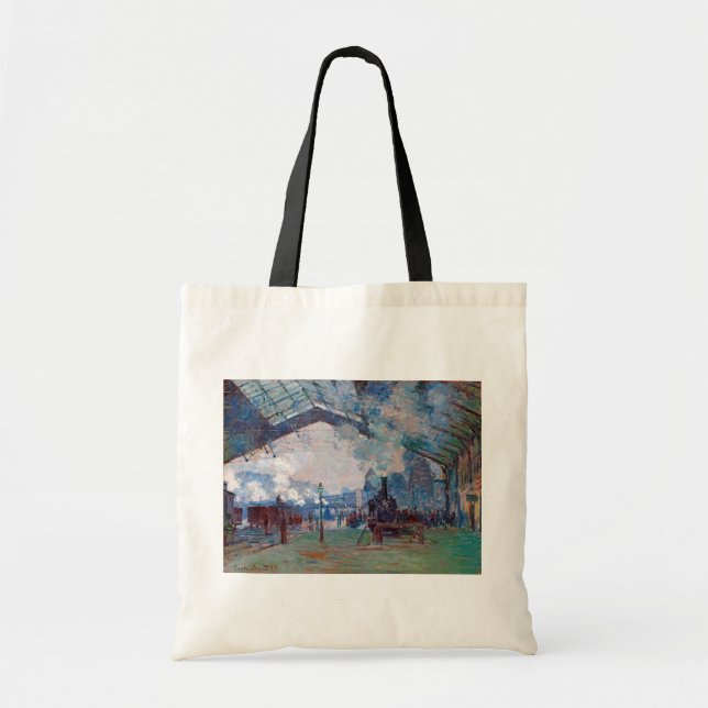 The Saint-Lazare Station, Monet Tote Bag (Front)