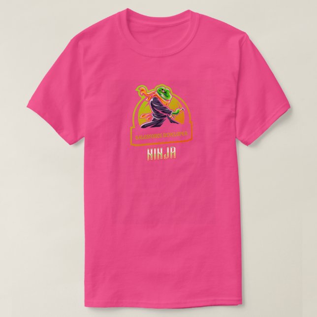 The SalesForce Developer Ninja T-Shirt (Design Front)
