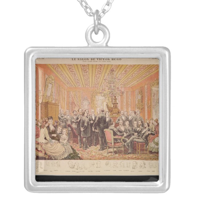 The Salon of Victor Hugo Silver Plated Necklace (Front)