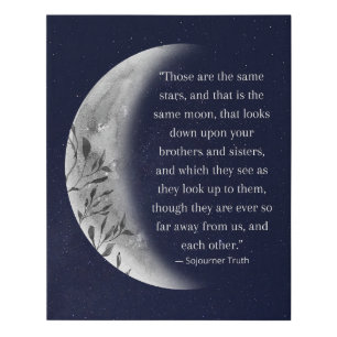 The Same Stars Sojourner Truth Faux Canvas Print