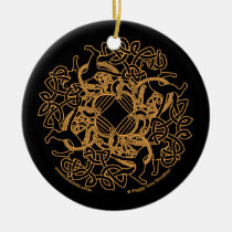 The Samhain Cats Celtic Ornament