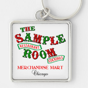 The Sample Room, Merchandise Mart, Chicago, IL Keychain