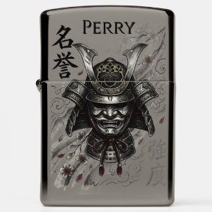The Samurai Code — Honor & Strength Ink Art Zippo Lighter