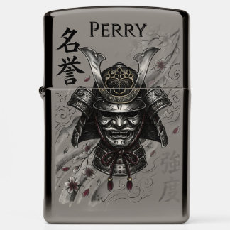 The Samurai Code — Honor & Strength Ink Art Zippo Lighter