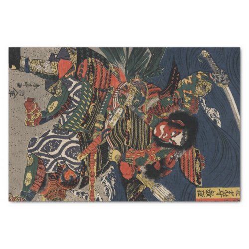 The samurai warriors Tadanori and Noritsune Tissue Paper