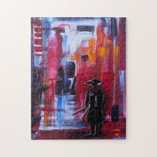 The Samurai's Horizon Painting by Alfred Fox Jigsaw Puzzle