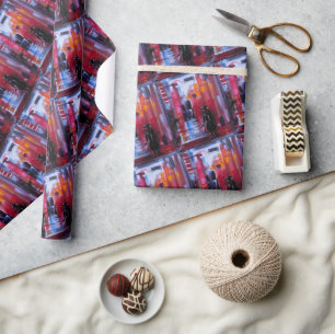 The Samurai's Horizon Painting by Alfred Fox Wrapping Paper