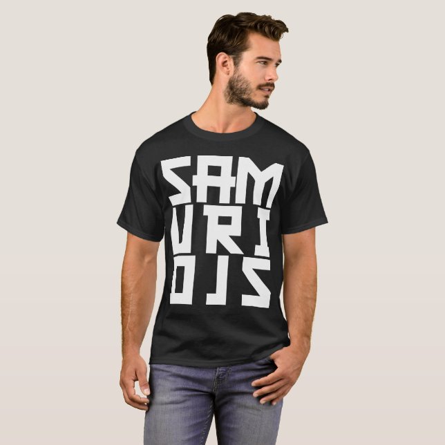 THE SAMURI DJs SQUARE LOGO TEE (Front Full)