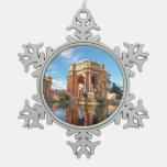 The San Fransisco Palace Snowflake Pewter Christmas Ornament at Zazzle