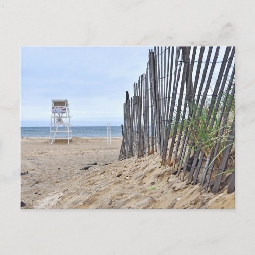 The Sand Dune Beaches of Montauk NY Postcard