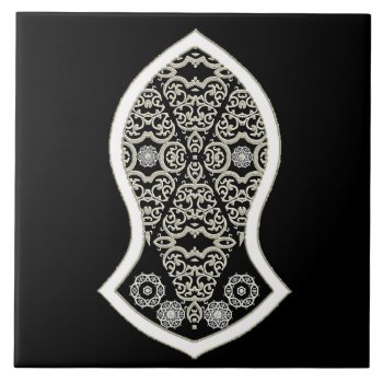 The Sandal Of The Prophet (white) Tile by HennaHarmony at Zazzle