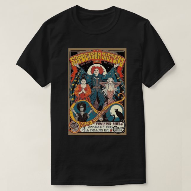The Sanderson Sisters LIVE Poster T-Shirt (Design Front)