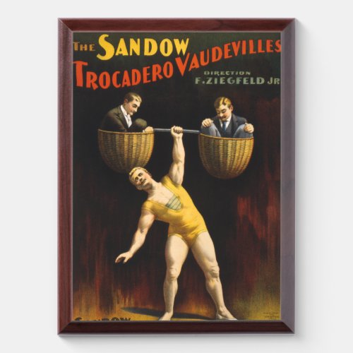 The Sandow Eugen Sandow Vaudeville Weightlifter  Award Plaque