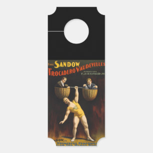 The Sandow Eugen Sandow Vaudeville Weightlifter Door Hanger