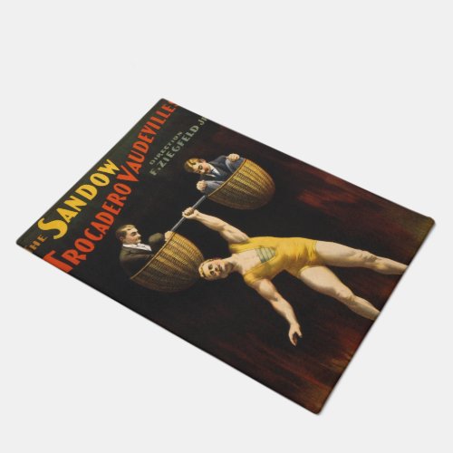 The Sandow Eugen Sandow Vaudeville Weightlifter  Doormat