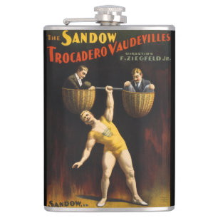 The Sandow Eugen Sandow Vaudeville Weightlifter Flask